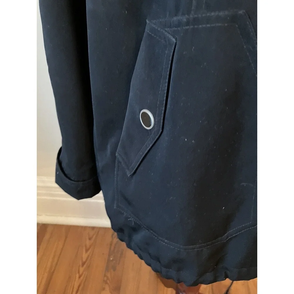 Gallery women's coat Size Med Black Removeable‎ Hood